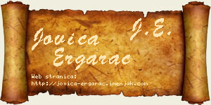 Jovica Ergarac vizit kartica